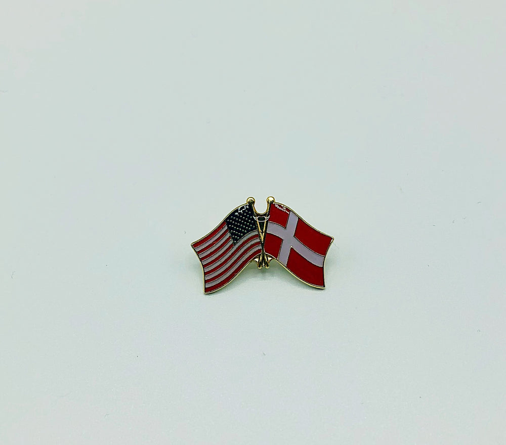 Lapel Dual Flag Pin