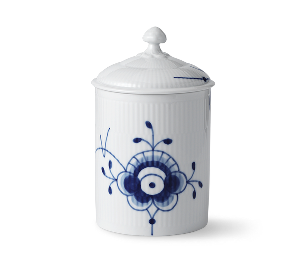Royal Copenhagen Jar with Lid -Blue Fluted Mega