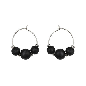 Aarikka Honka earrings, black